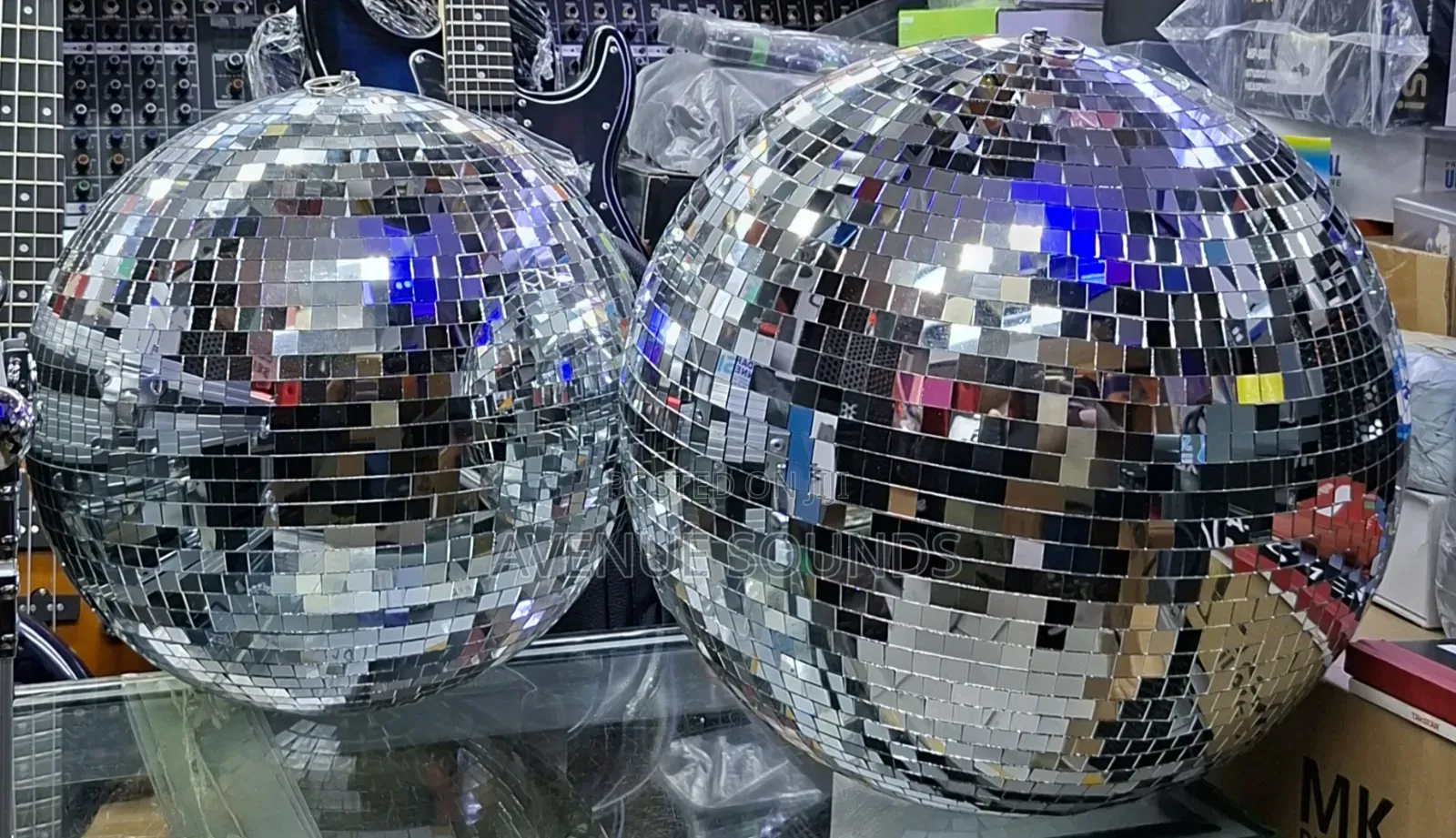 Silver Mirror Disco Ball - Reflective Glass Party Event Decor