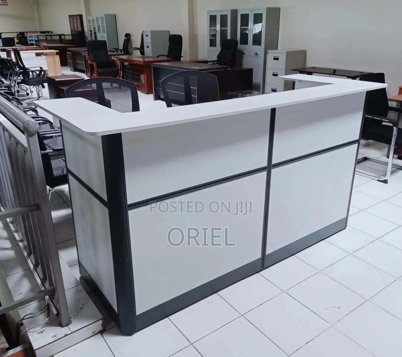 Office Desk : 180cm Office Front Reception Desk