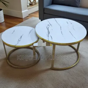 Wooden Marble Effect White Nesting Coffee Table Now Available