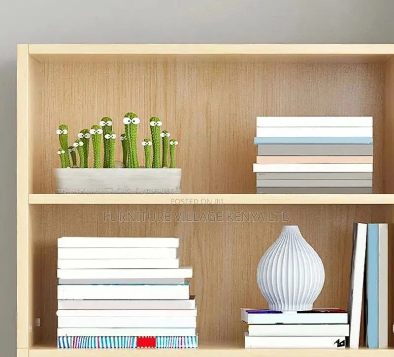 Bookshelf/Case; Wooden 5-Tier Filing Storage Bookcase