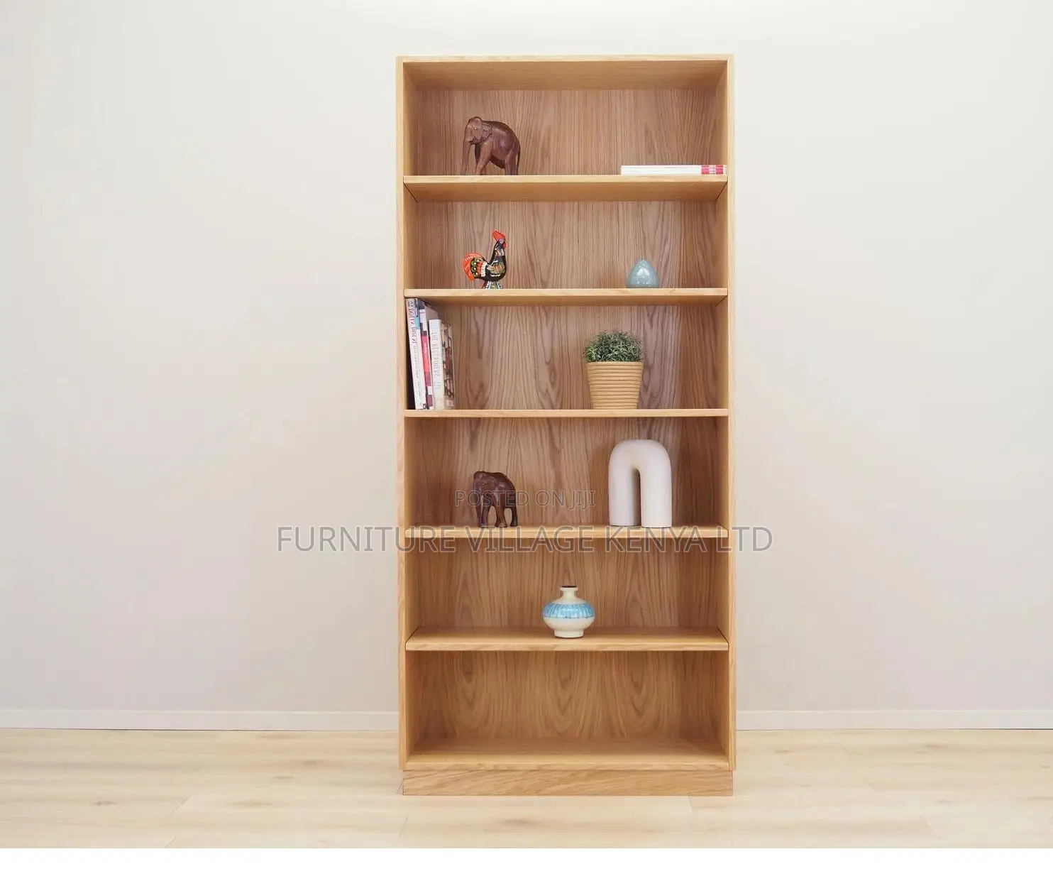 Bookshelf/Case; Wooden 5-Tier Filing Storage Bookcase