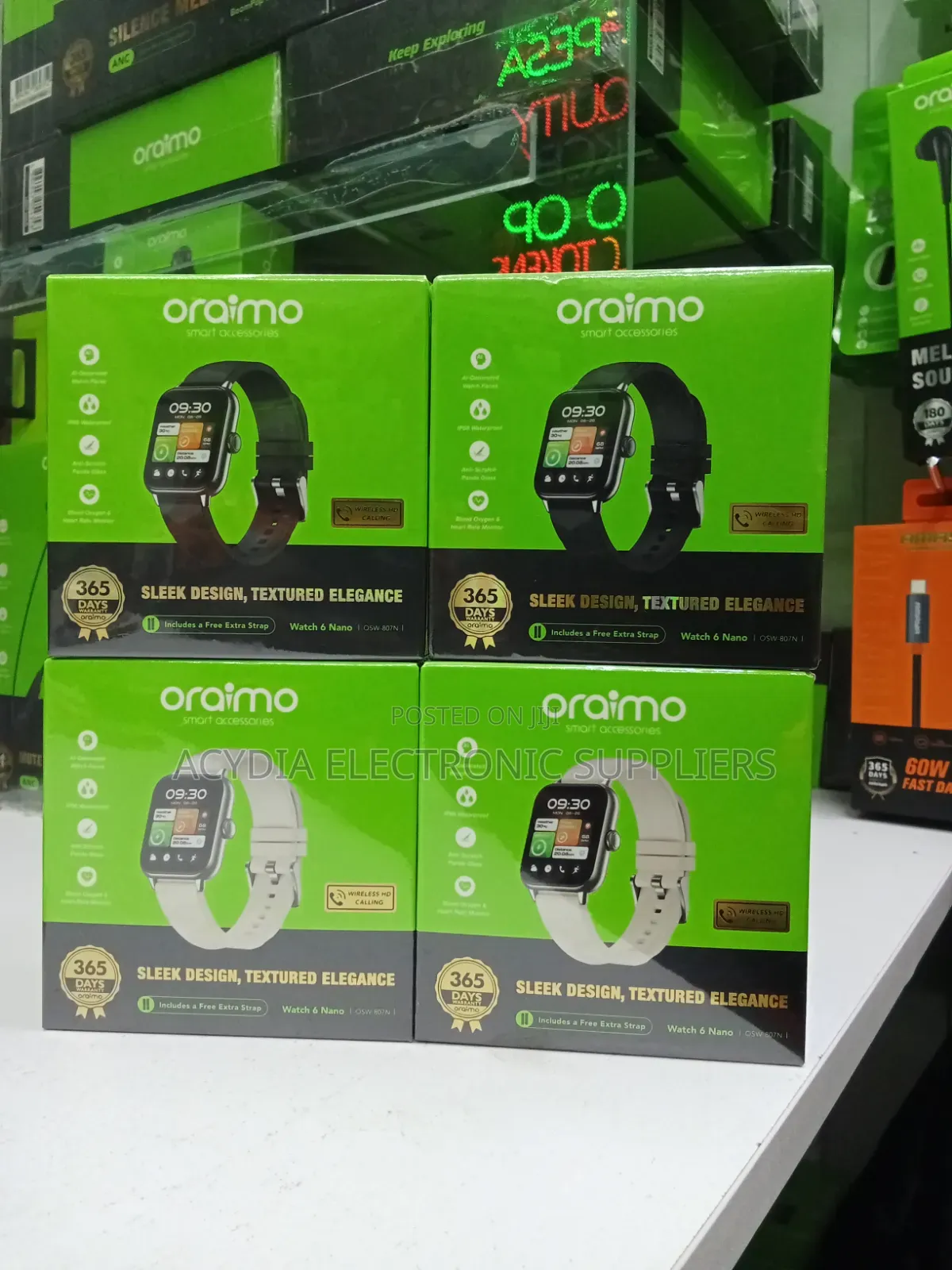 Oraimo Watch 6 Nano 1.52" TFT Full Touch Smart Watch