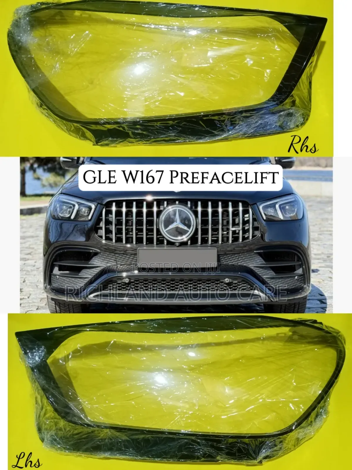 Headlamp Lens Cover Mercedes Benz Ml GLC Gle W166 W167 W253