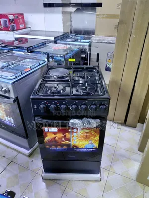 Midea Cooker 50*60 3gas + 1 Hot Plate, Function Electric Oven