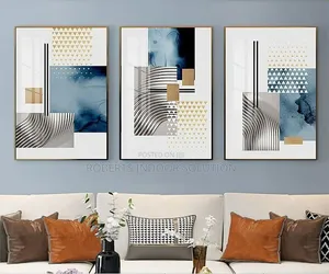 Geometric Designed Canvas Painting