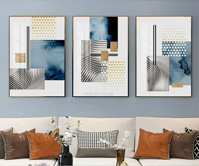 Geometric Designed Canvas Painting