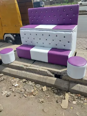 Pedicure Purple  and White Seat