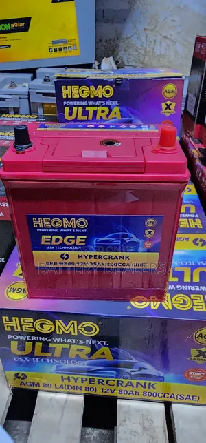 Hegmo Car Battery Ns40 Efb Start Stop, Idle Stop, Istop