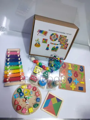 8-in-1 Wooden Montessori Educational Toy Set for Toddlers