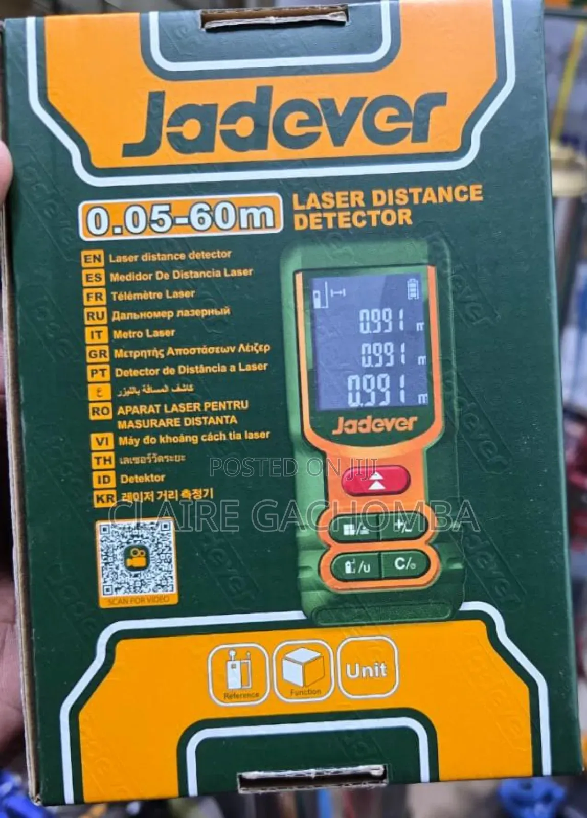 60m Jadever Lasser Distance Detector