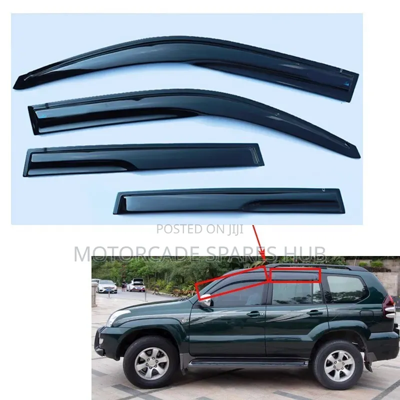 Toyota Land Cruiser Prado J120 2003-2009 Window Visors/Windbreaker Set