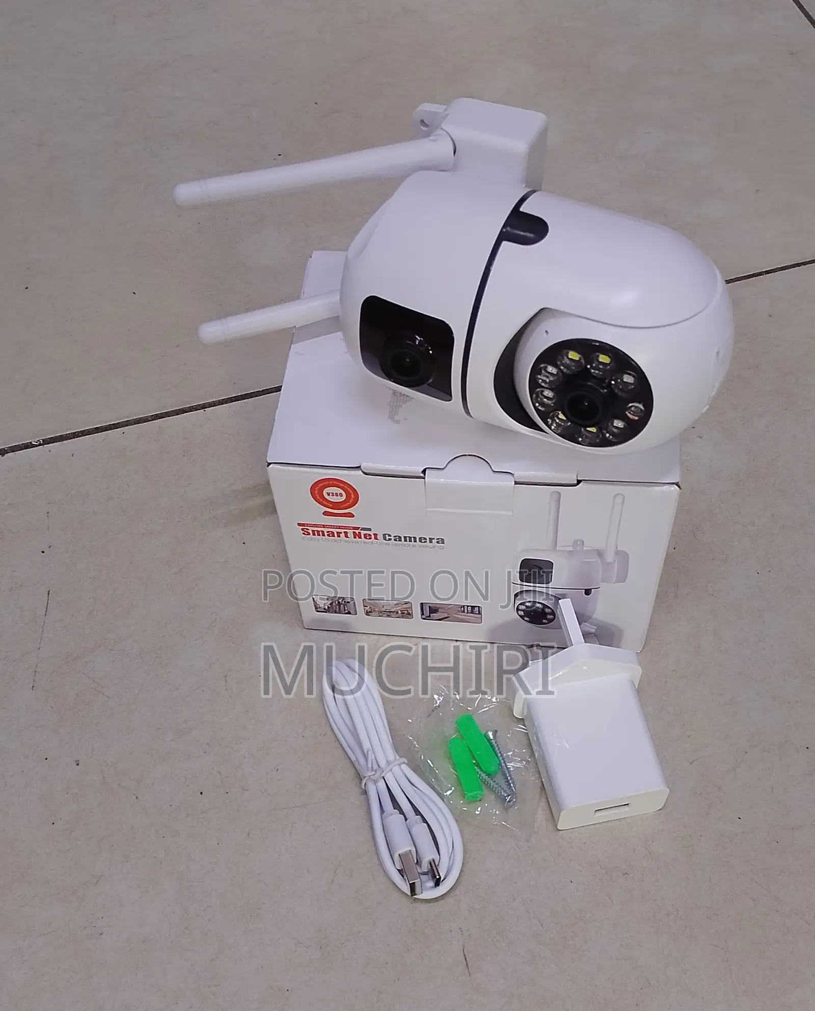 Wall Mounted V380 Dual Lens Wifi Bulb PTZ Camera