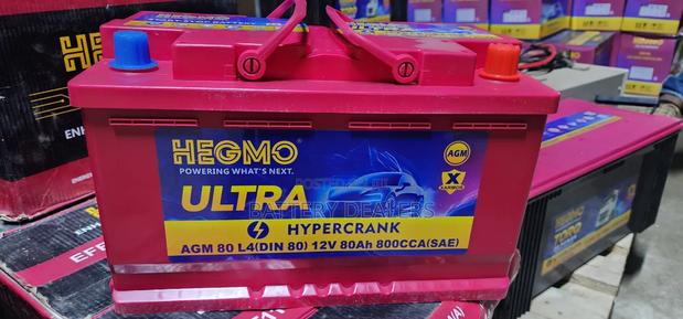 Hegmo Car Battery Din 80agm Start Stop, Idle Stop, Istop Engine