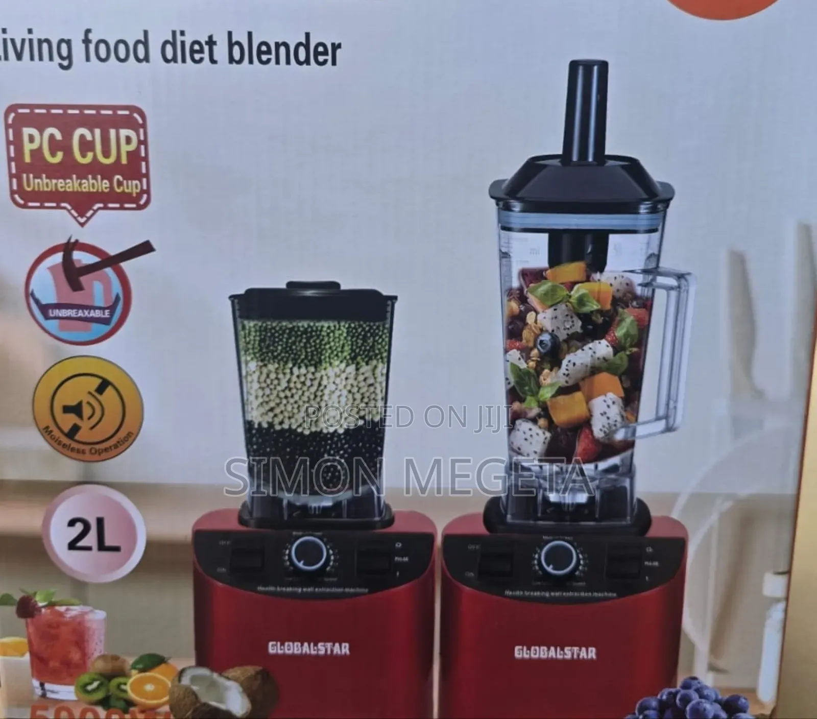 2 in 1 Globalstar Commercial Blender (Silvercrest Model)