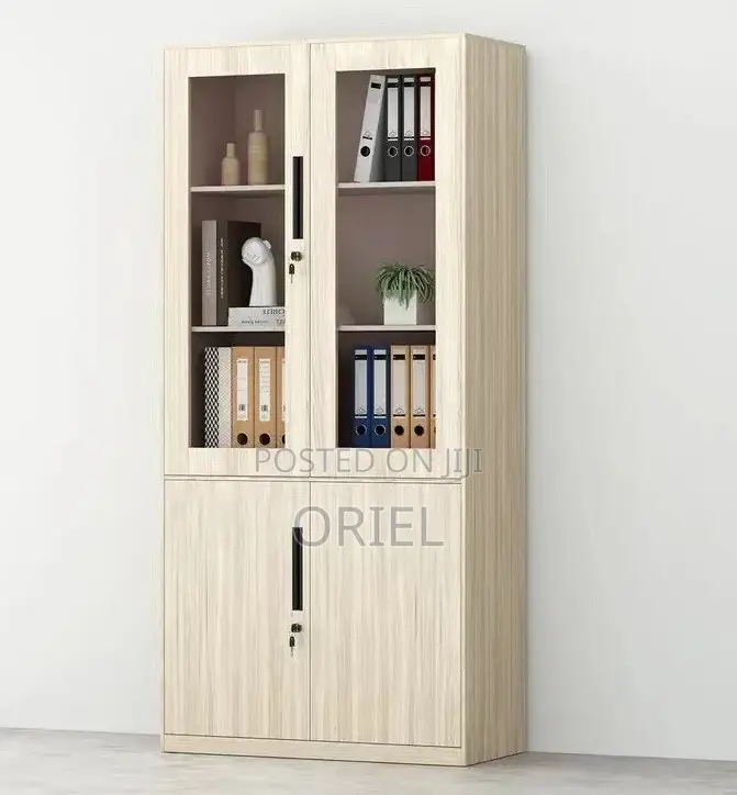 Office Cabinet : Lockable 2-Door Wooden Office Filing Cabinet