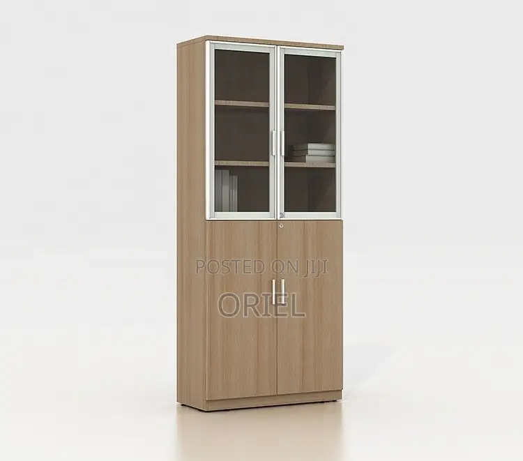 Office Cabinet : Lockable 2-Door Wooden Office Filing Cabinet