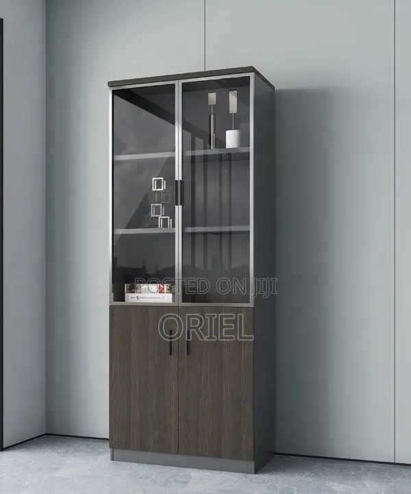 Office Cabinet : Lockable 2-Door Wooden Office Filing Cabinet