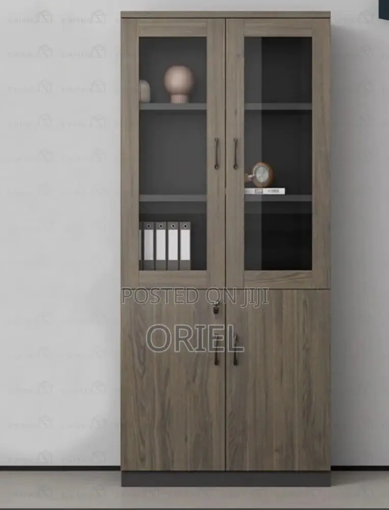 Office Cabinet : Lockable 2-Door Wooden Office Filing Cabinet