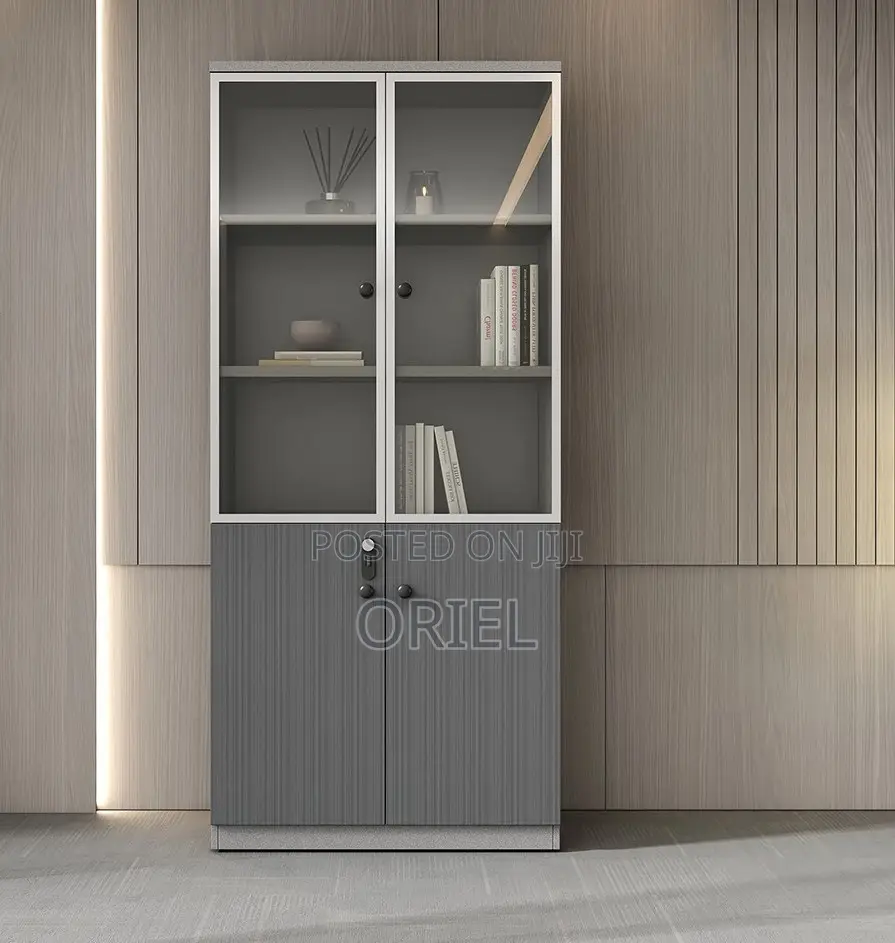 Office Cabinet : Lockable 2-Door Wooden Office Filing Cabinet