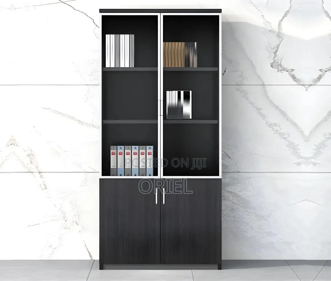 Office Cabinet : Lockable 2-Door Wooden Office Filing Cabinet