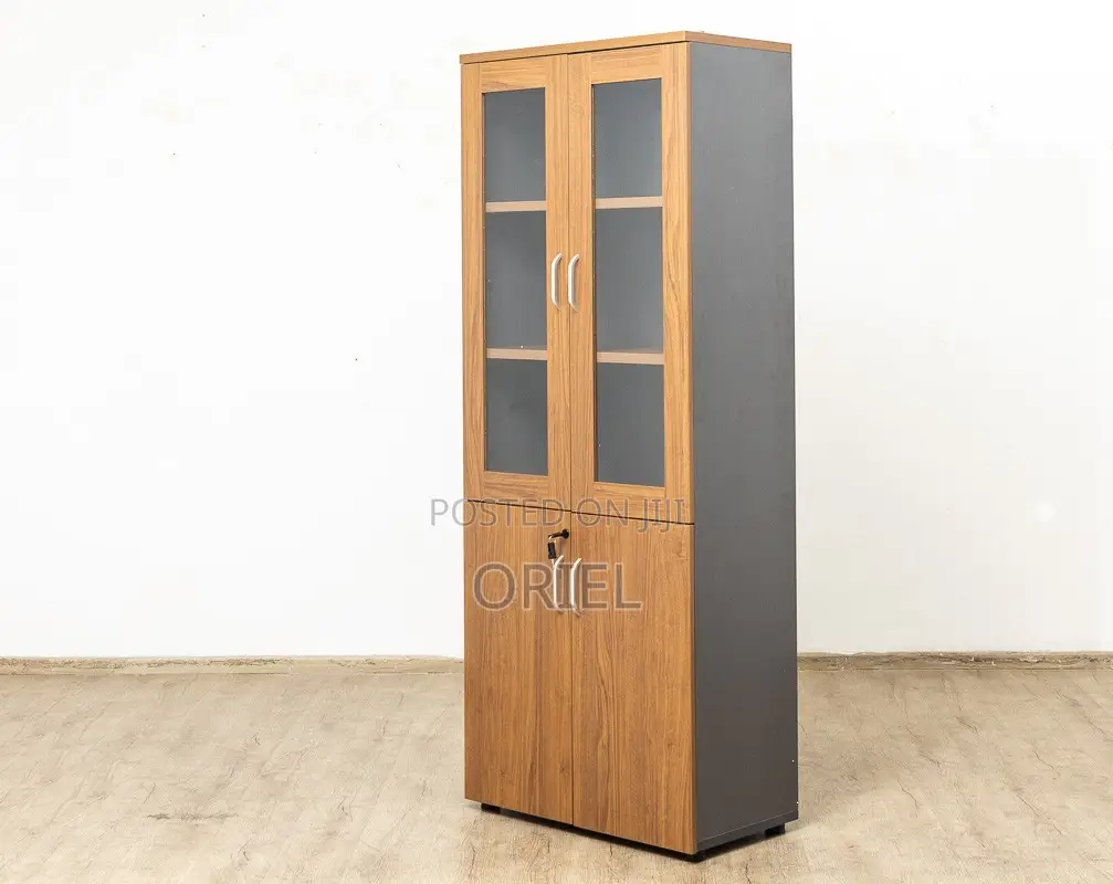 Office Cabinet : Lockable 2-Door Wooden Office Filing Cabinet