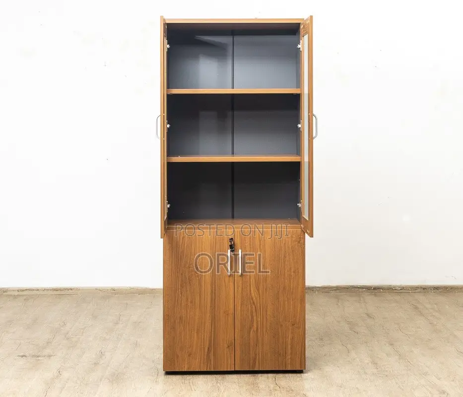 Office Cabinet : Lockable 2-Door Wooden Office Filing Cabinet