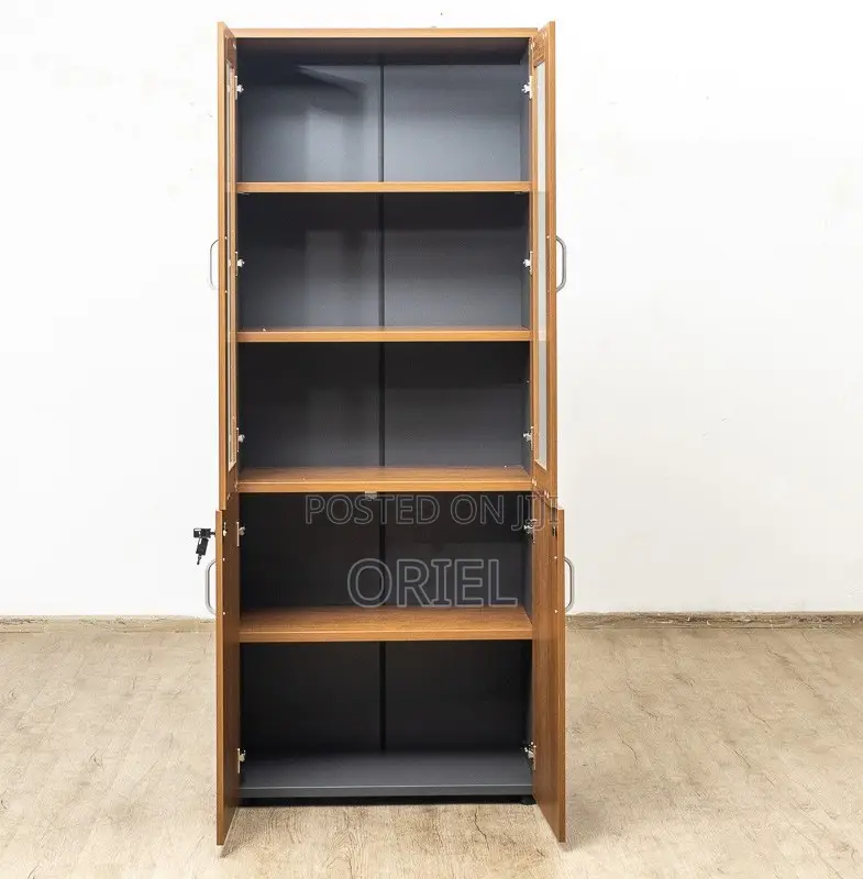 Office Cabinet : Lockable 2-Door Wooden Office Filing Cabinet