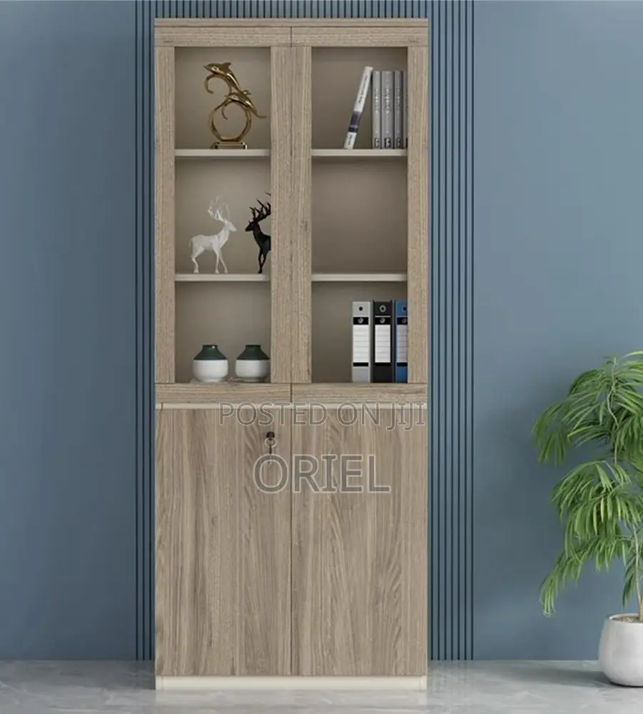 Office Cabinet : Lockable 2-Door Wooden Office Filing Cabinet