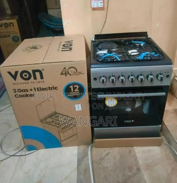 Digital Electric Oven Von 58*58 3+1 Standing Cooker