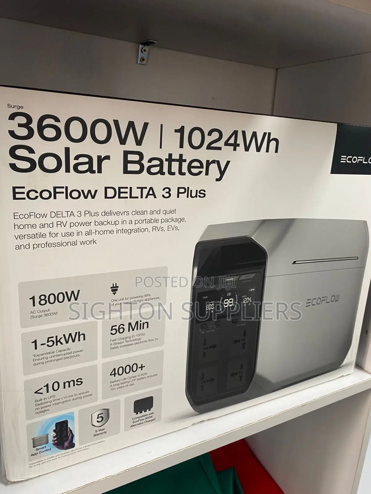 Delta 3 Plus Ecoflow 1024wh Portable Power Station