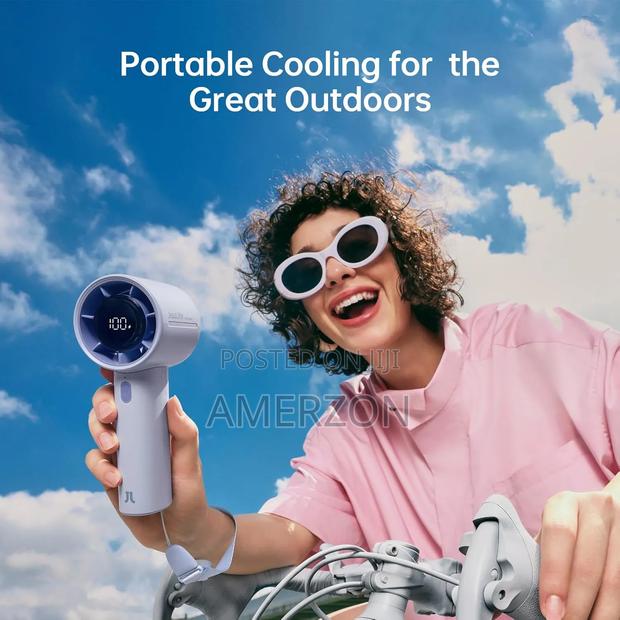 Adjustable Personal Fan, Digital Display, Gift for Camping/Outdoor - thumbnail 4