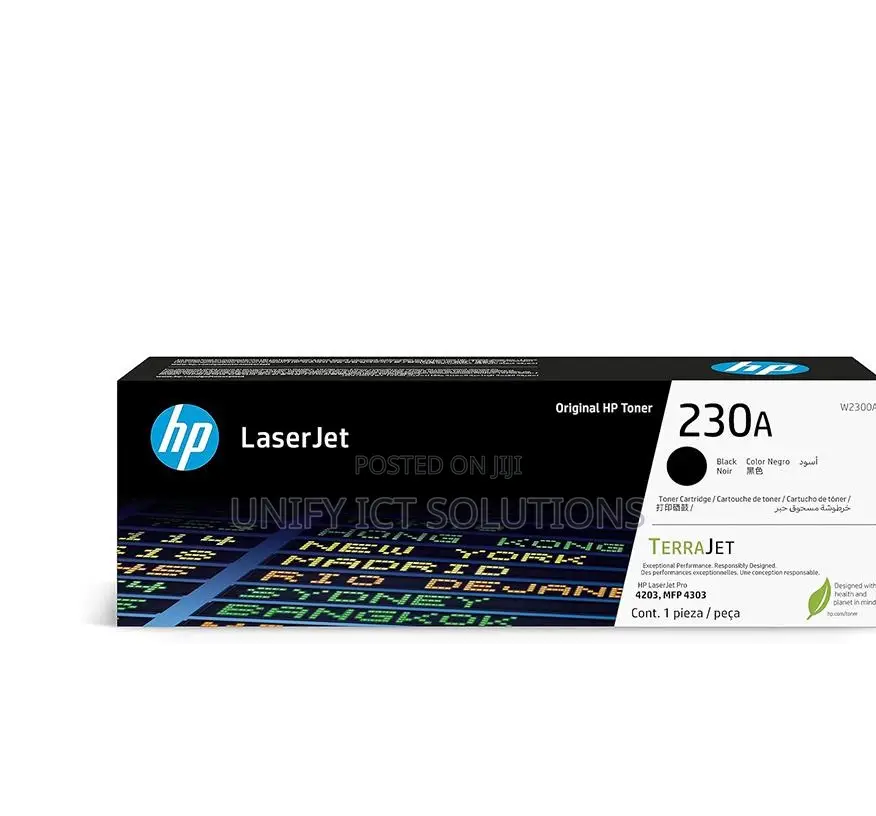 Hp 230a Black Original Laserjet Toner Cartridge - W2300a