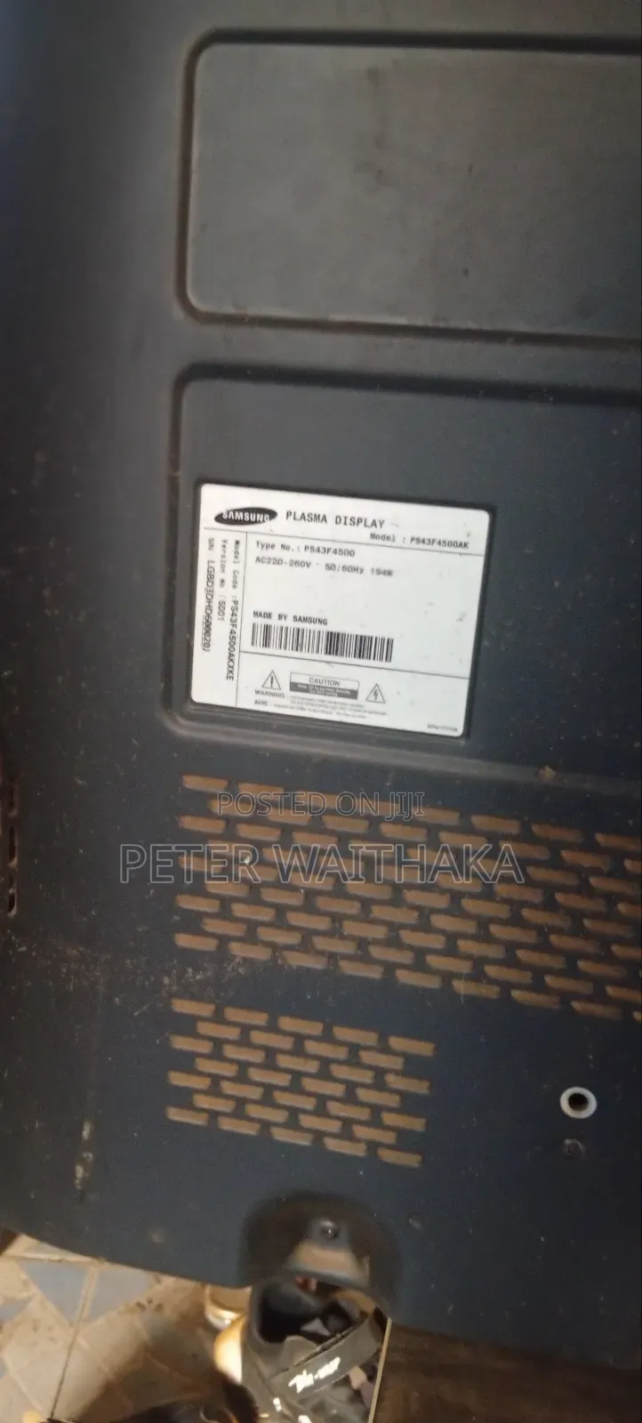 "43" Samsung Plasma Tv