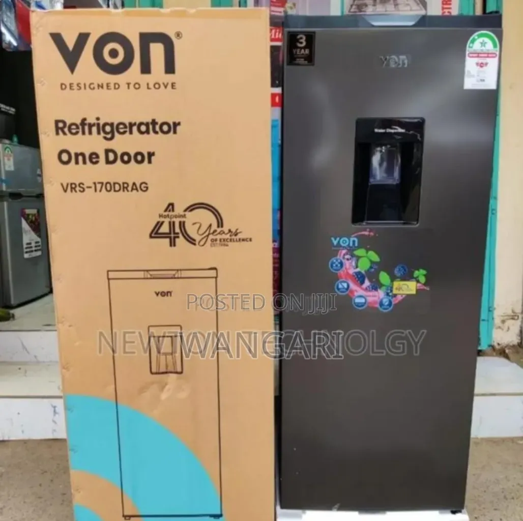 Colour Grey Original Von Single Door Fridge170l