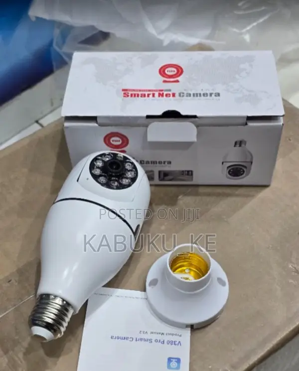 V380 Pro Wireless E27 Bulb Camera – 360° Ptz, Smart Night Vision