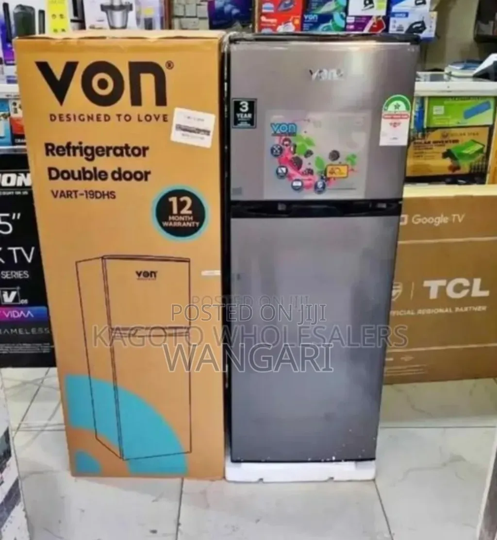 Von Two Doored Von 136l Fridge. Double Doors