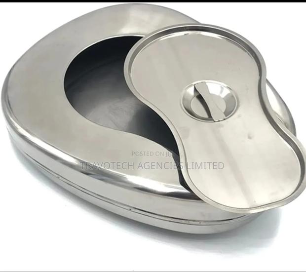 Stainless Steel Bed Pan With Lid