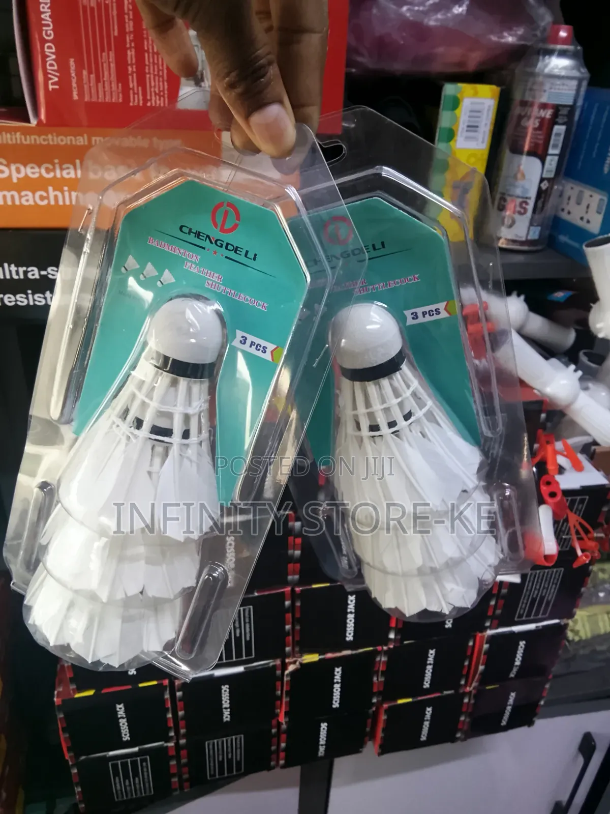 A Set of 3 Pieces Badminton Shuttlecock