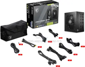 Msi Mag A750gl Pcie5 750 Watt 80 Plus Gold Fully Modular Power Supply