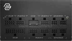 Msi Mag A750gl Pcie5 750 Watt 80 Plus Gold Fully Modular Power Supply