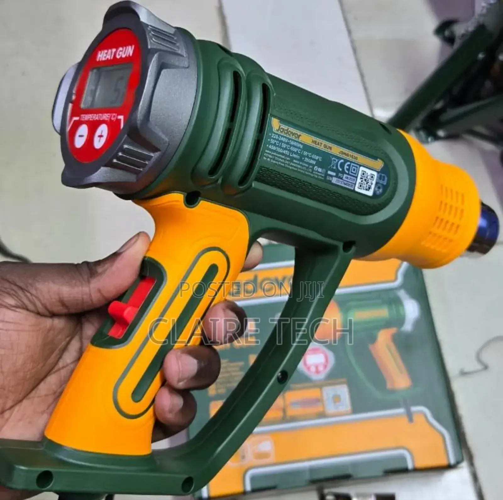 Digital Jadever 2000w Heat Gun With LCD – Adjustable Heat Airflow
