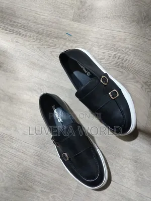 Double Monk Leather Loafers