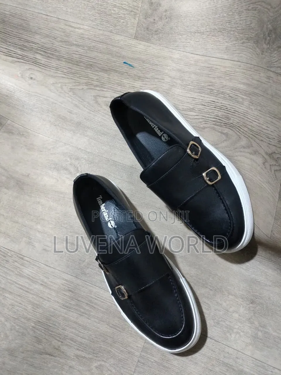 Double Monk Leather Loafers