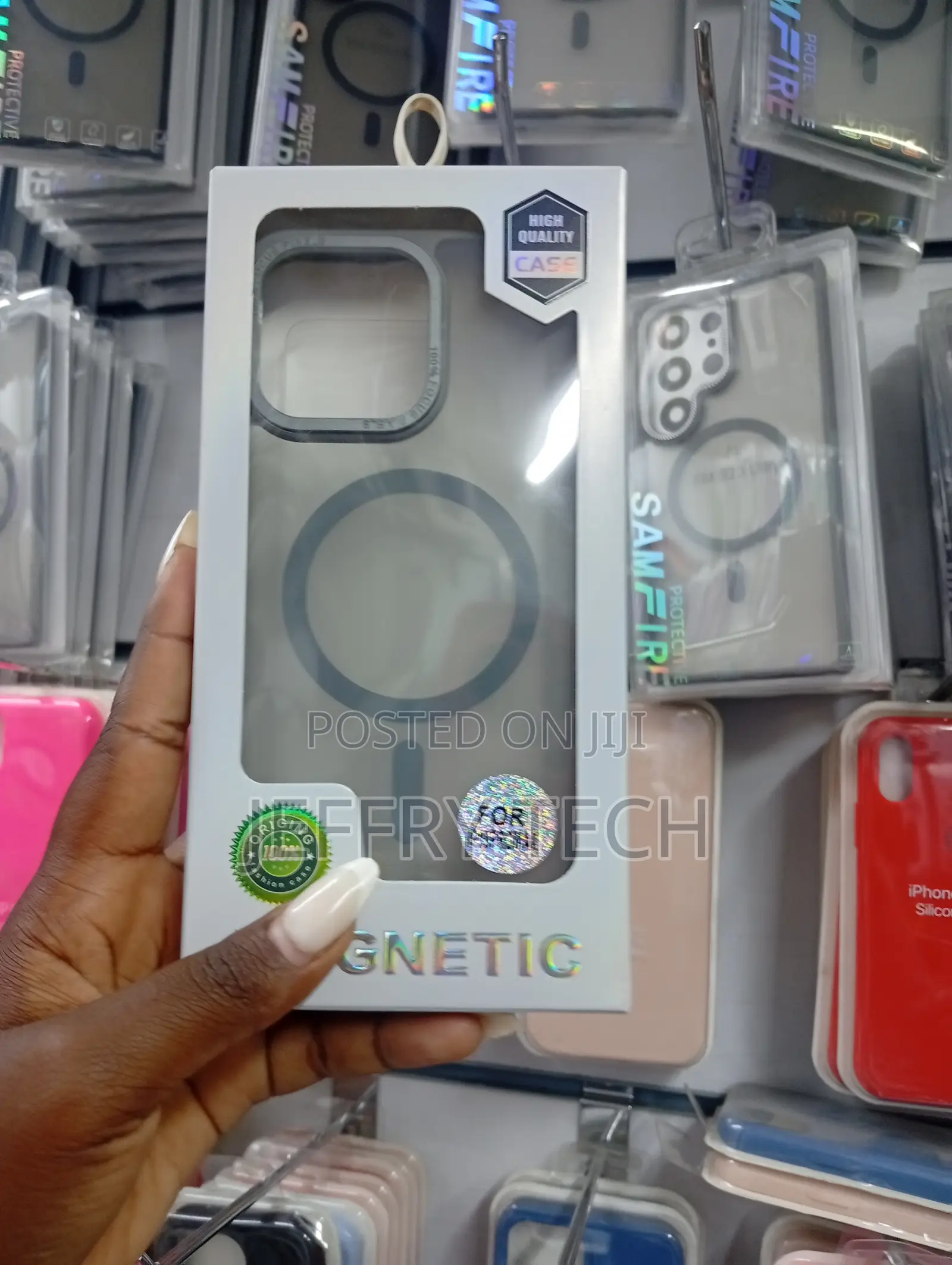 Generic Magnetic Protective Case for Various iPhone Models.