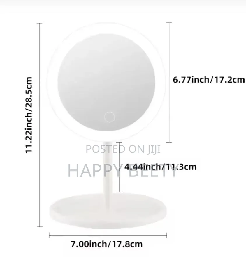 *Led Make Up Mirror Storage Tray*