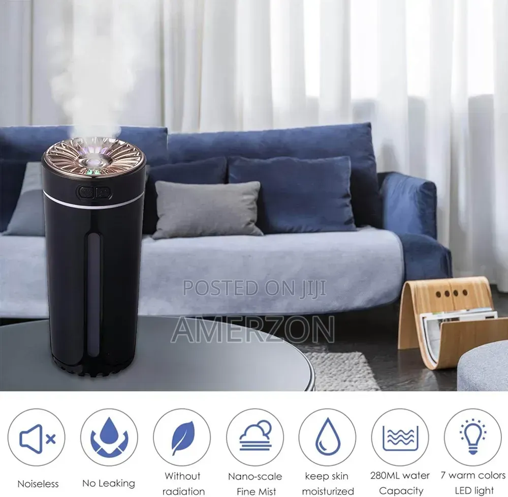 Humidifier - 2 Lighting Modes Car Air