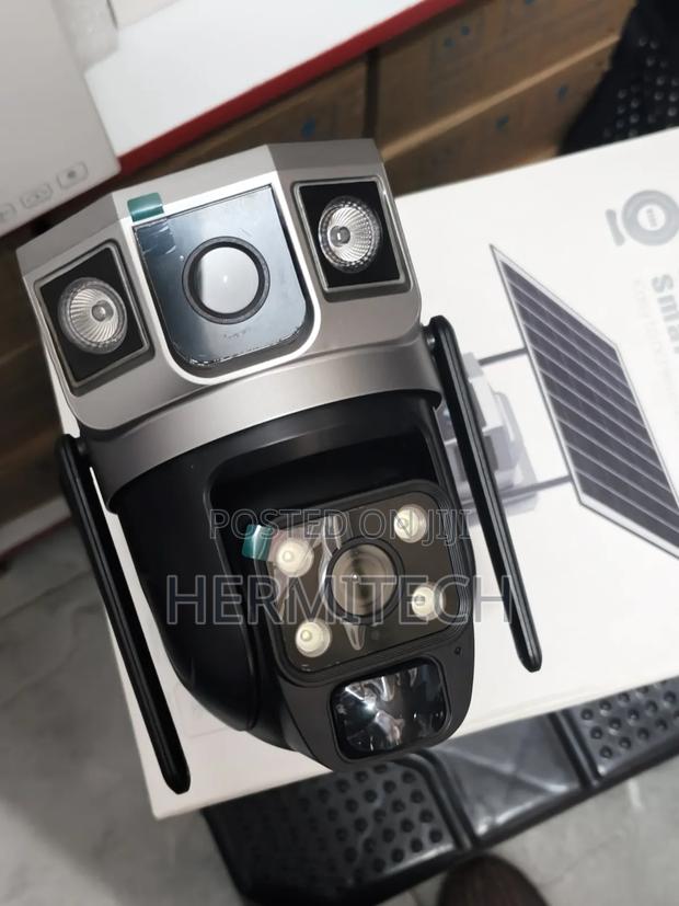 Outdoor Solar Camera Wifi Model Dual Lens CCTV - thumbnail 2
