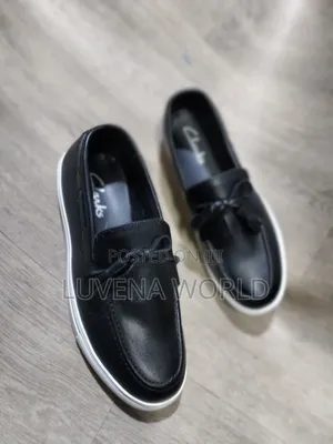 Suede Clarks
