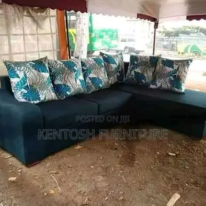Green L Shaped Sofa