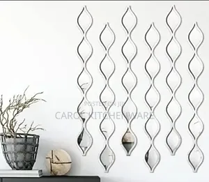 Teardrop Mirror Wall Decor/3 PCS Wavy Acrylic Mirror Wall Stickers